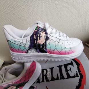 Nezuko x Kanae custom Air Force 1s 2