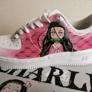 Nezuko x Kanae custom Air Force-1s