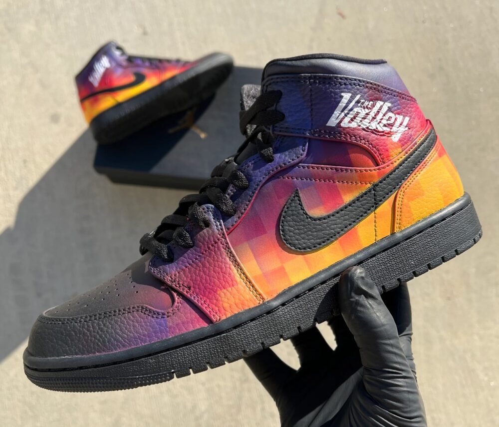 custom hand painted the Valley air jordan 1 mid