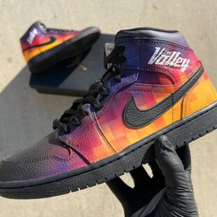 custom hand painted the Valley air jordan 1 mid