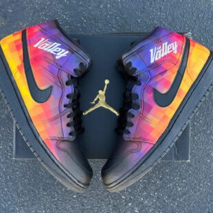 custom hand painted the Valley air jordan 1 mid a