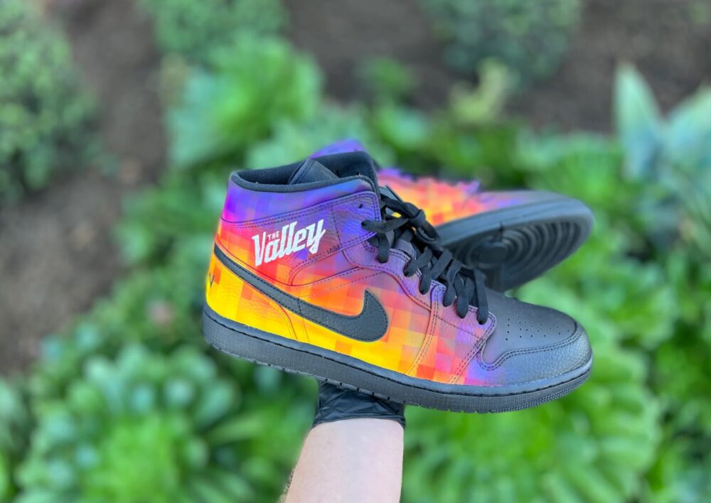 custom hand painted the Valley air jordan 1 mid b