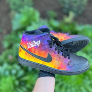 custom hand painted the Valley air jordan 1 mid b