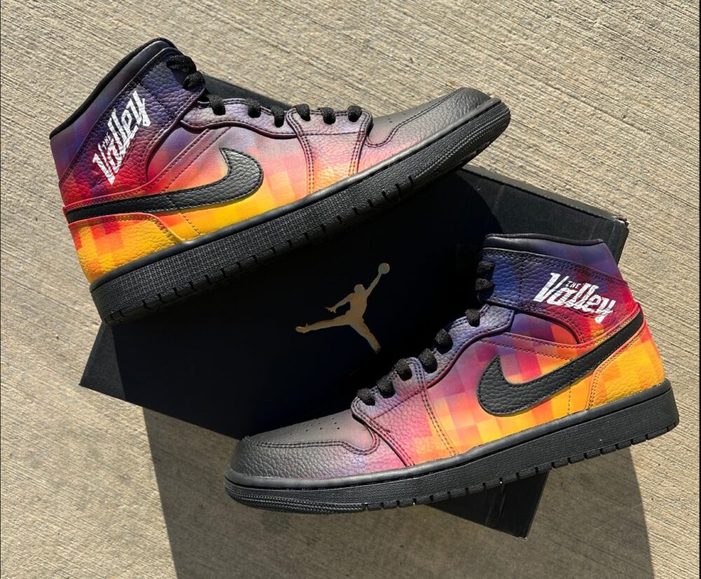 custom hand painted the Valley air jordan 1 mid d