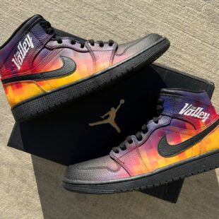 custom hand painted the Valley air jordan 1 mid d