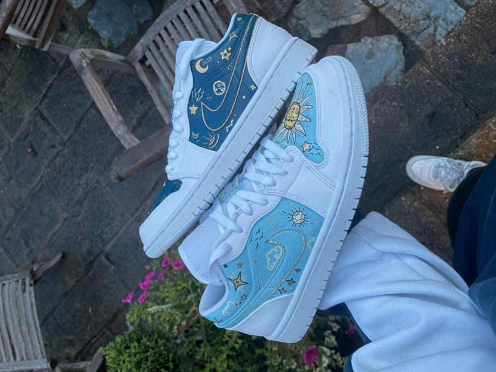 Moon Stars and Sun Custom Air Jordan 1