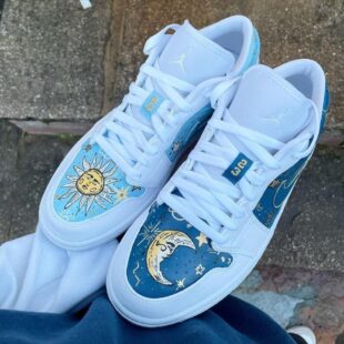 moon stars and sun custom air jordan 1c