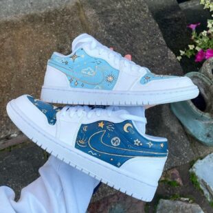 moon stars and sun custom air jordan 1d