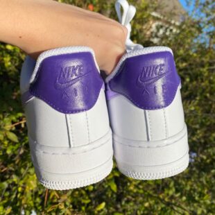 Purple Smile Custom Air Force 1s c