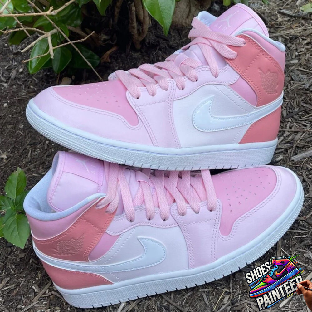 pink air jordans 1